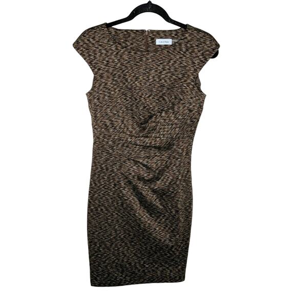 Calvin Klein Brown Spacedye Dress - Size 4 - EUC - Picture 1 of 6